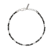 Mabina Bracciale regolabile con bambù e sfere di ematite 534117